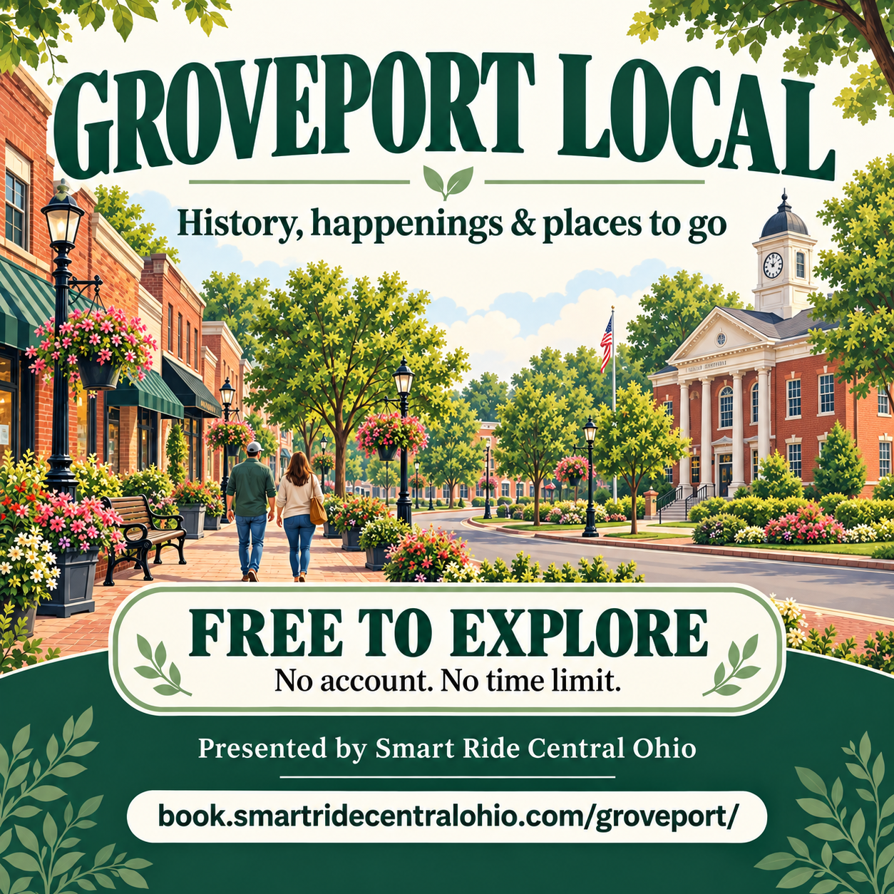 Groveport Local illustrated community guide: history, happenings and places to go. Free to explore. Presented by Smart Ride Central Ohio.