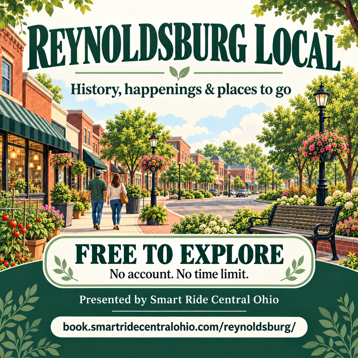 Reynoldsburg Local illustrated community guide: history, happenings and places to go. Free to explore. Presented by Smart Ride Central Ohio.
